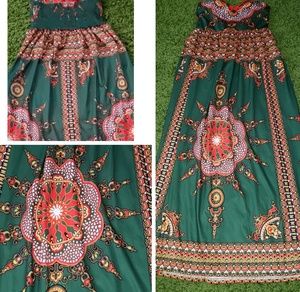 Ethnic print Maxi dress